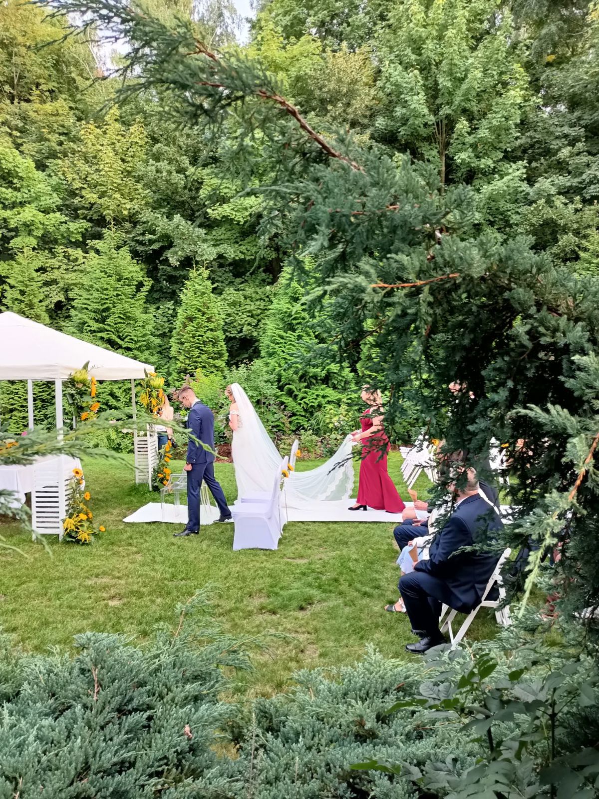namiot na wesele, ogród/taras